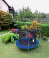Slika Trampolin LEGONI SPACE z zaščitno mrežo 366 cm, moder