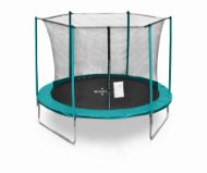 Slika Trampolin LEGONI FUN z zaščitno mrežo 366 cm, temno zelena