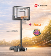Slika Prostostoječi košarkarski koš Legoni Home Basket 200 + žoga